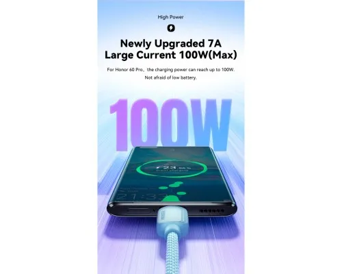 Дата кабель USB 2.0 AM to USB-C 2.0m 100W black Essager (EXC7A-WLA01-P)
