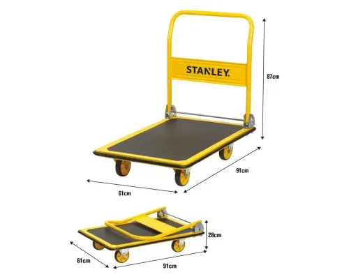 Візок вантажний Stanley до 300кг, розмір платформи 91х61см (SXWT-PC528)