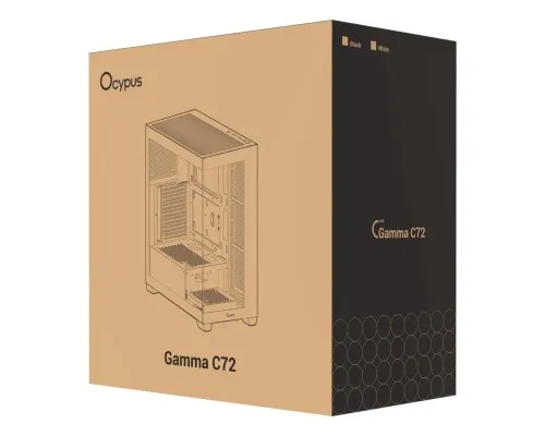 Корпус для ПК OCYPUS GAMMA C72 BK (GAMMA-C72-BKD000XX-GL)