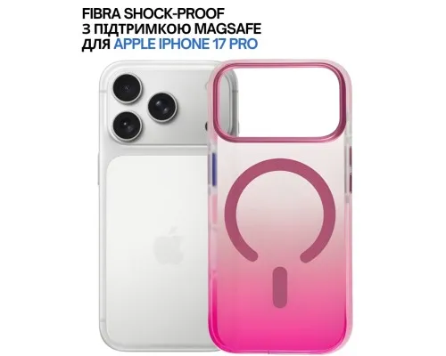 Чохол до мобільного телефона BeCover FIBRA Shock-Proof MagSafe Apple iPhone 17 Pro Pink (715466)