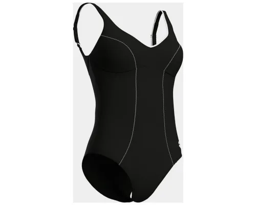 Купальник Arena Clip Back Swimsuit Solid B 010651-510 чорний, білий 46 (3468337746379)
