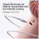 Вентилятор Jisulife Handheld Fan Life 4 (3600mAh) Pink