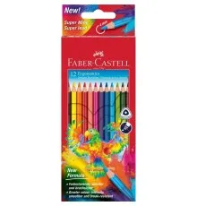 Олівці кольорові Faber-Castell Colour pencils Ergonomics, трифільні, 4 мм, 12 кольорів (116512) (32850)