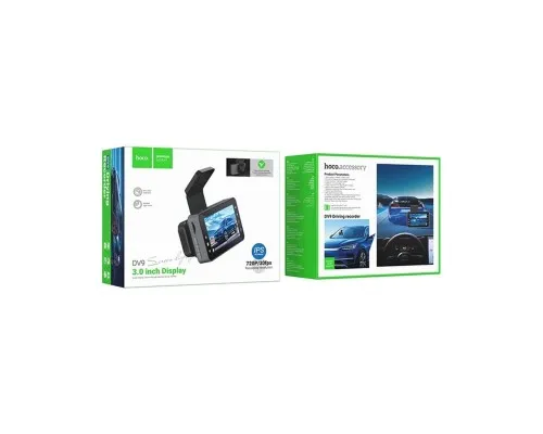 Відеореєстратор HOCO DV9 3-inch screen driving recorder (720P) Metal Gray (6942007633345)