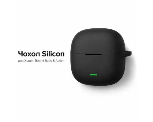 Чохол для навушників BeCover Silicon для Xiaomi Redmi Buds 8 Active Black (715900)