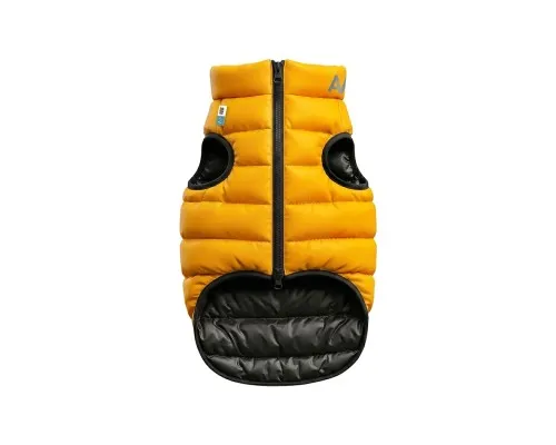 Курточка для тварин Airy Vest двостороння жовто-чорна S35 (1553)