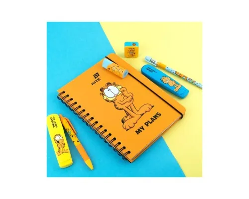 Тижневик Kite дитячий на спіралі Garfield, тверда обкладинка (GF26-438)
