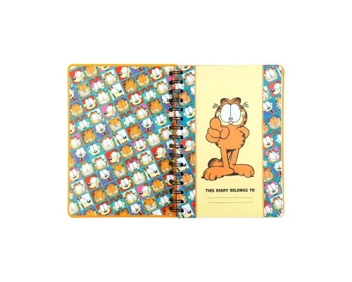 Тижневик Kite дитячий на спіралі Garfield, тверда обкладинка (GF26-438)