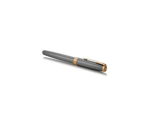 Ручка пір'яна Parker SONNET 17 Cisele Silver GT  FP18 F (88 211)