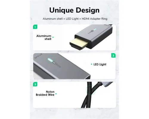 Кабель мультимедійний miniDisplayPort M to HDMI M 1.0m Cabletime (CA914593)