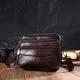 Сумка Vintage Поясна з натуральної шкіри Коричнева (21486)