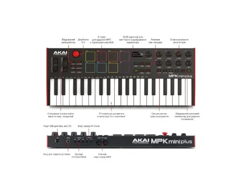 MIDI-клавіатура Akai MPK Mini Plus (233836)