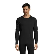 Лонгслів Sol's Sporty LSL men чорний XL (02071312XL)