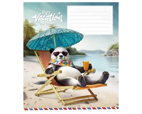Зошит Школярик Cool vacation 12 аркушів клітинка (012-3318K)