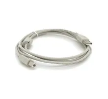 Кабель для принтера USB 2.0 AM/BM 1.8m ferrite white Voltronic (YT-AM/BM-1.8W)