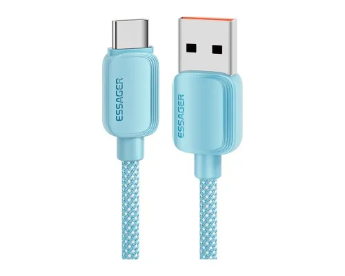 Дата кабель USB 2.0 AM to USB-C 2.0m 100W blue Essager (EXC7A-WLA03-P)