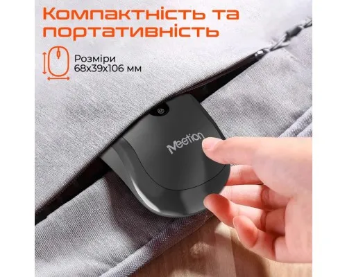 Мишка Meetion BTM185R Bluetooth/Wireless Black (MT-BTM185R-A)
