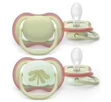 Пустушка Philips AVENT Ultra Air, 6-18 міс., нейтральна, день/н (SCF087/18)