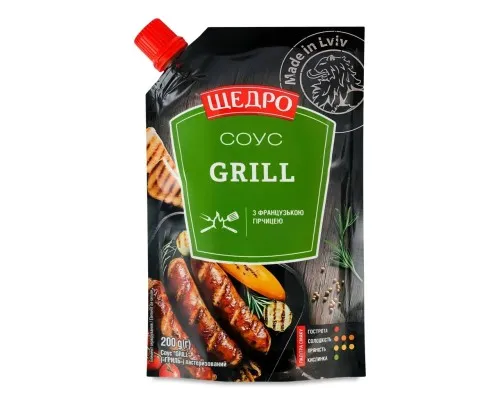 Соус Щедро Grill 200 г (4823097408797)
