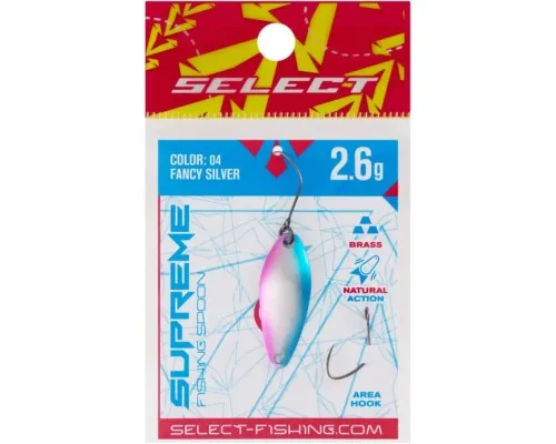 Блешня Select Supreme 2.6g 30mm 04 Fancy Silver (1870.80.54)