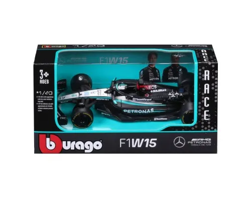 Масштабна модель автомобіля Bburago Автомодель - Mercedes-AMG F1 W15 Performance (2024), 1:43 (18-38208)