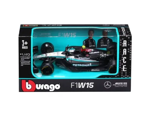 Масштабна модель автомобіля Bburago Автомодель - Mercedes-AMG F1 W15 Performance (2024), 1:43 (18-38208)