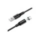Дата кабель USB 2.0 AM to USB-C 1.0m 2.4A magnetic BX41 black BOROFONE (6931474738462)
