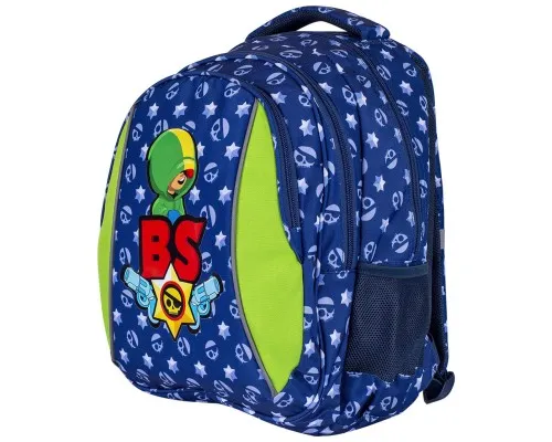 Рюкзак шкільний BS AB320 Leon 39х28х15 см синій (502021015)