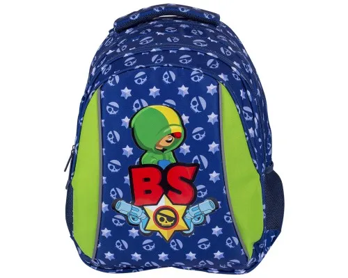 Рюкзак шкільний BS AB320 Leon 39х28х15 см синій (502021015)
