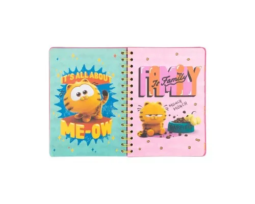 Тижневик Kite дитячий на спіралі Garfield, тверда обкладинка (GF25-438)