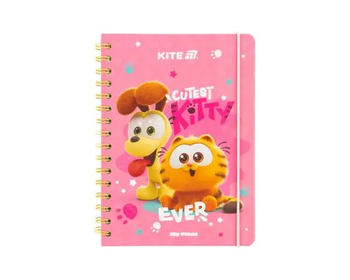 Тижневик Kite дитячий на спіралі Garfield, тверда обкладинка (GF25-438)