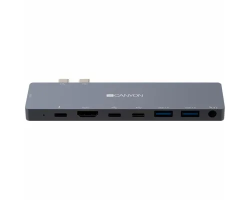 Порт-реплікатор Canyon Docking Station with 8 ports, 1*Type C PD100W+2*Type C (CNS-TDS08DG)