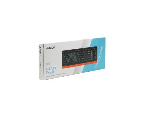 Клавіатура A4Tech FKS10 USB Orange (4711421963398)