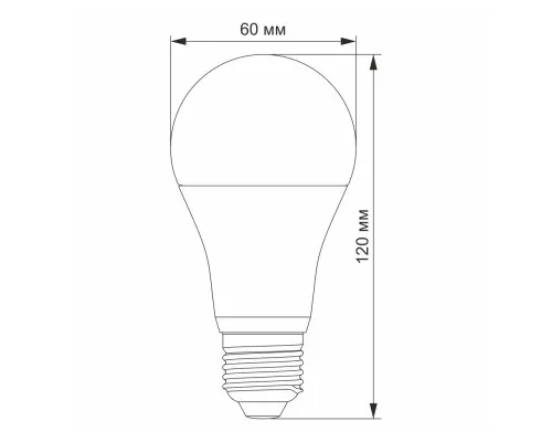 Лампочка Videx LED A60e 12W E27 4100K (VL-A60e-12274-S)
