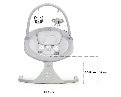 Крісло-гойдалка Kinderkraft Luli Gray (5902533915668)