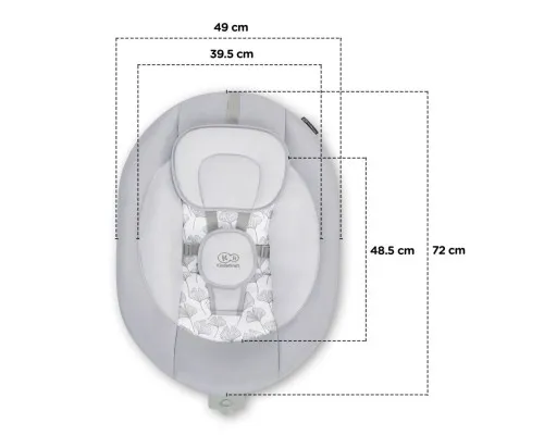 Крісло-гойдалка Kinderkraft Luli Gray (5902533915668)
