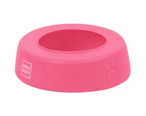 Посуд для собак WAUDOG Silicone Миска-непроливайка 750 мл рожева (50787)