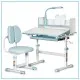 Парта зі стільцем ErgoKids Blue ( +полка+лампа) (BD-24 BL)