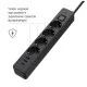 Мережевий фільтр живлення ColorWay CW-CHE435PDB, 4 розетки/3USB 5M (CW-CHE435PDB)