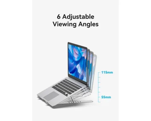 Підставка до ноутбука VENTION Laptop X-type Stand Silver Aluminum Alloy (KDMI0)