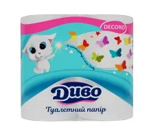 Туалетний папір Диво Decoro 2 шари 4 рулони (4820003838419)
