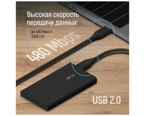 Дата кабель USB 2.0 AM/AM 1.0m black ColorWay (CW-CBUU071-BK)