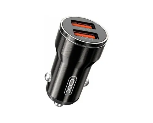 Зарядний пристрій XO 2xUSB 12W black (CC48.black)