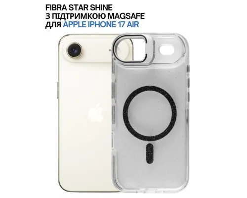 Чохол до мобільного телефона BeCover FIBRA Star Shine MagSafe Apple iPhone 17 Air Black (715418)