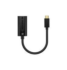 Перехідник USB-C M to HDMI F 0.15m 4K60Hz black Choetech (HUB-H04BK-V5)