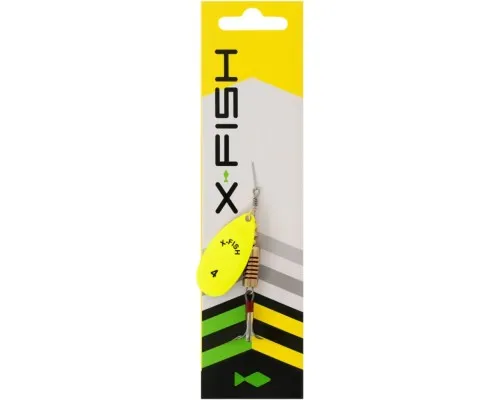 Блешня X-Fish Stark 9.5g 4 Nikel UV lime (1917.07.40)