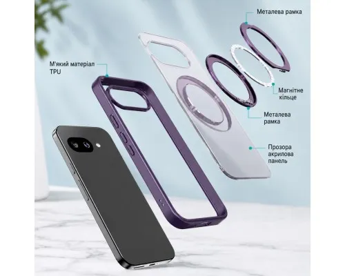 Чохол до мобільного телефона BeCover Aura Fold Google Pixel 9a Purple (715667)