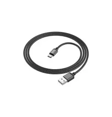 Дата кабель USB 2.0 AM to USB-C 1.0m BX87 Sharp black BOROFONE (6974443389043)