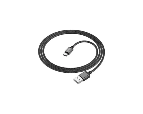 Дата кабель USB 2.0 AM to USB-C 1.0m BX87 Sharp black BOROFONE (6974443389043)