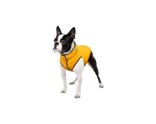 Курточка для тварин Airy Vest двостороння жовто-чорна XS22 (1537)